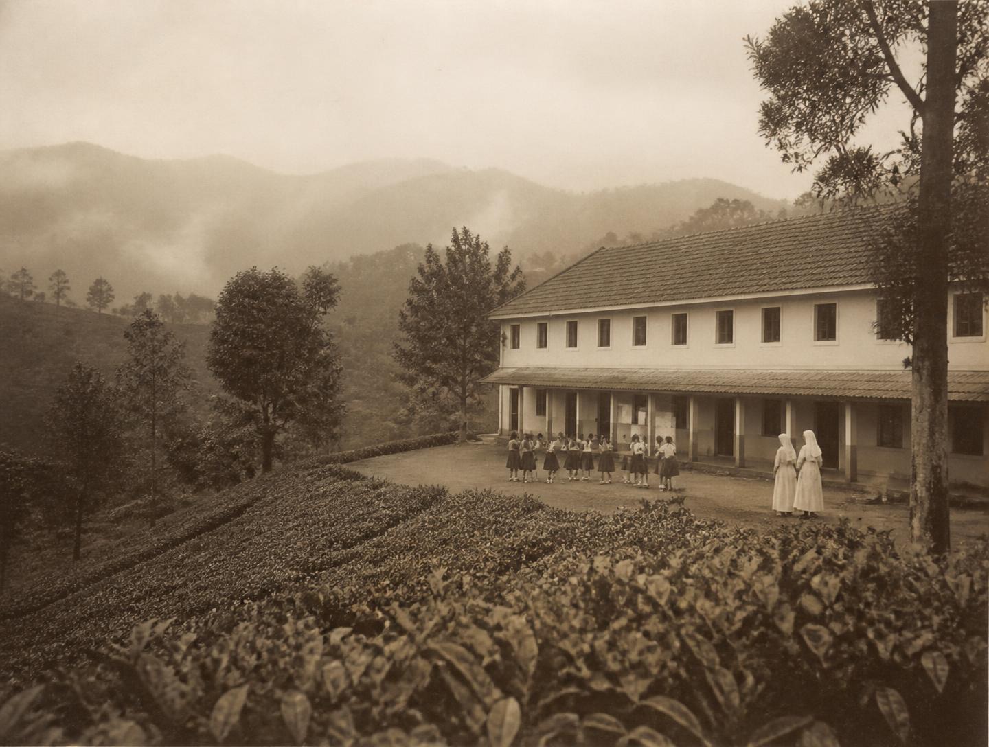 Archival photograph of the school in its founding years
